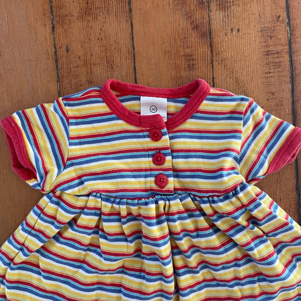 Colorful Striped Baby Dress